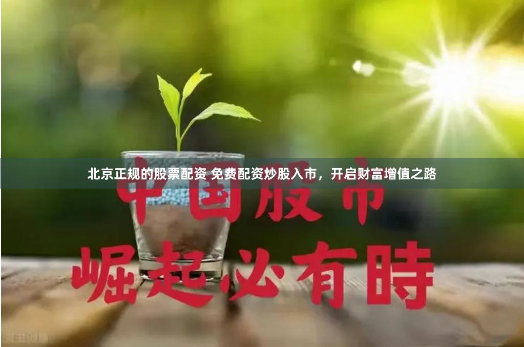 北京正规的股票配资 免费配资炒股入市，开启财富增值之路
